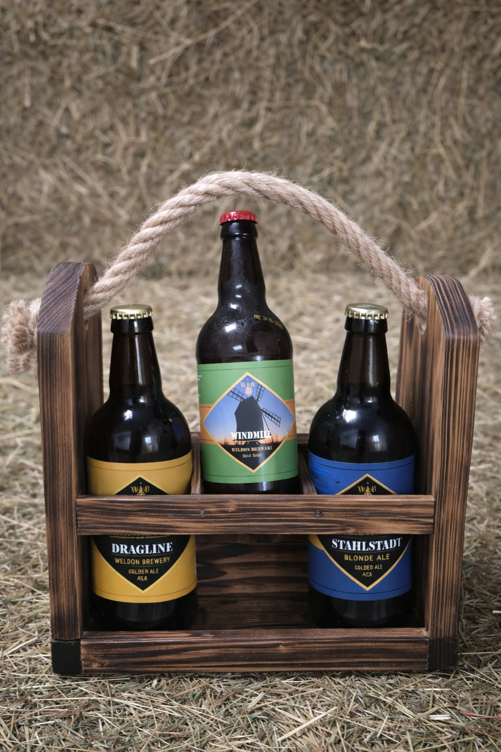Wooden Craft Beer Box – 3 Bottles